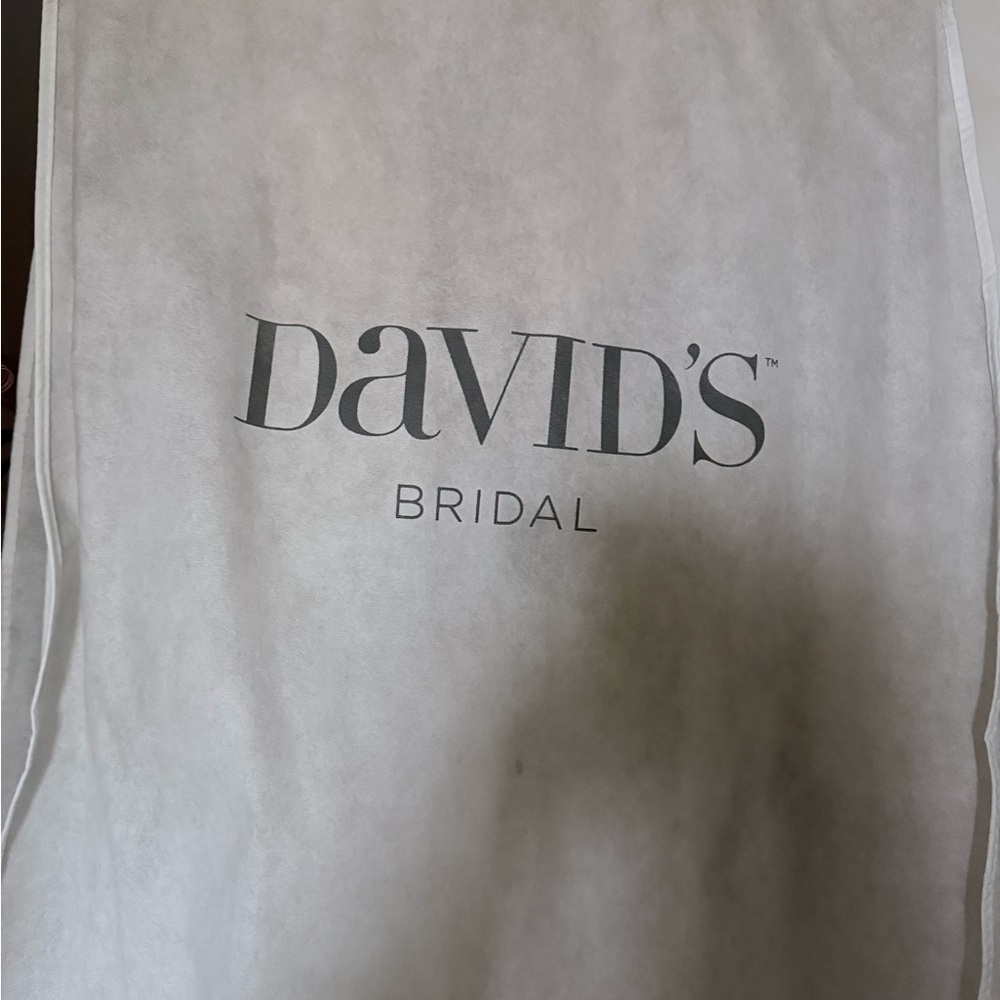 David's Bridal White Lace Wedding Dress - Picture 5 of 5